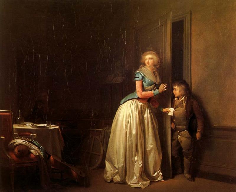 Louis-Leopold Boilly La Visite reque oil painting picture